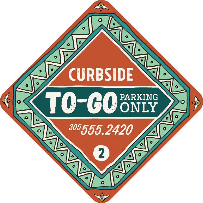 Cacao Curbside To Go Sign