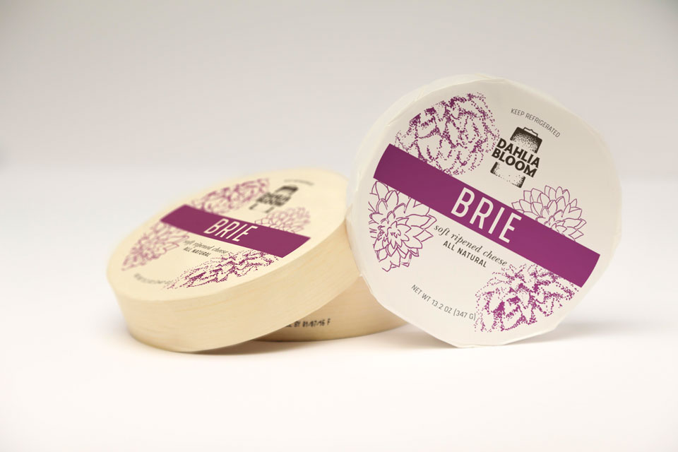 Dahlia Bloom Cheese Packaging